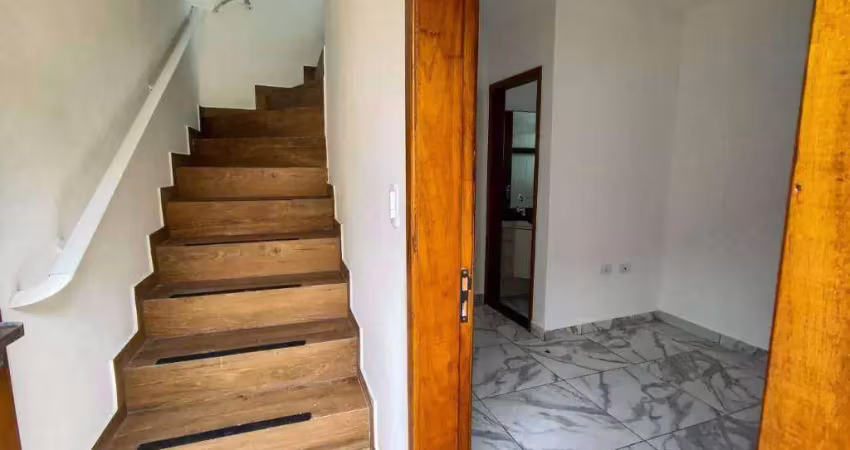 Casa em condomínio fechado com 3 quartos para alugar na Avenida Anita Barrella, Balneário Maracanã, Praia Grande