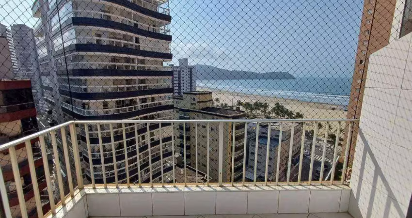 Apartamento 2 quartos com suíte e vista para o mar na guilhermina – praia grande