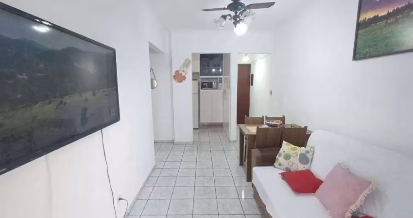 Apartamento mobiliado na vila guilhermina – 300m da praia, 1 quarto + sacada