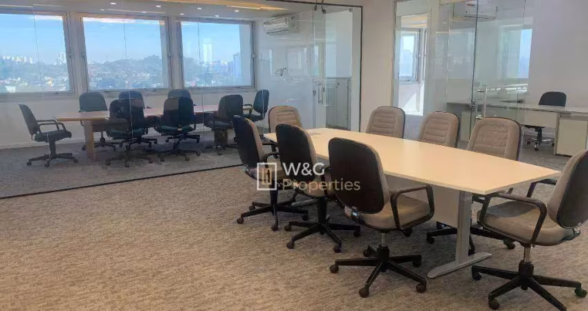 Andar corporativo para alugar, 415 m² por r$ 28.200,04/mês - pinheiros - são paulo/sp