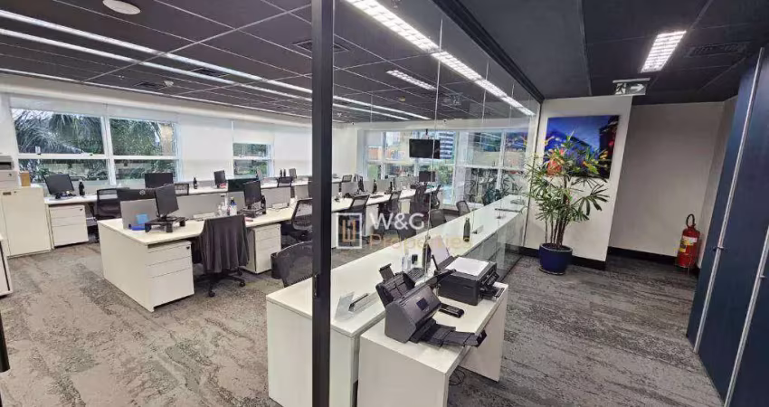 Andar corporativo para alugar, 466 m² por r$ 55.600,00/mês - itaim bibi - são paulo/sp