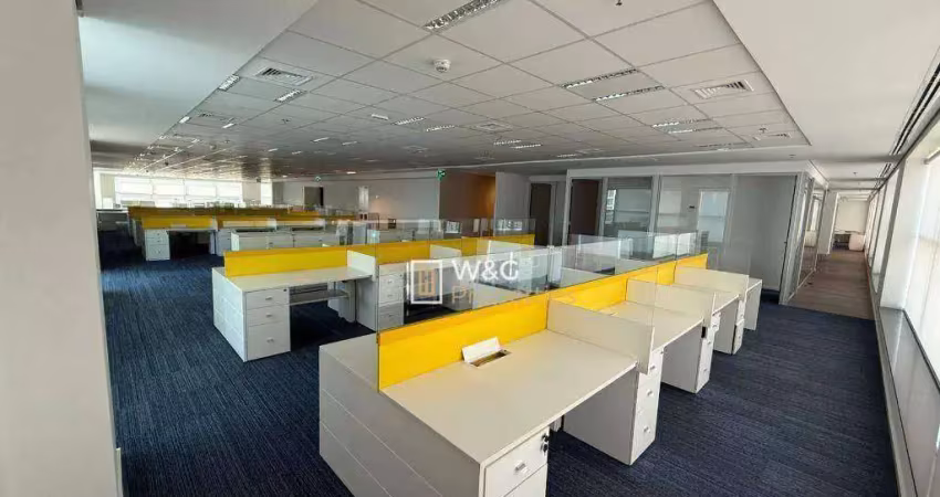 Andar corporativo para alugar, 1311 m² por r$ 232.450,00/mês - vila cordeiro - são paulo/sp