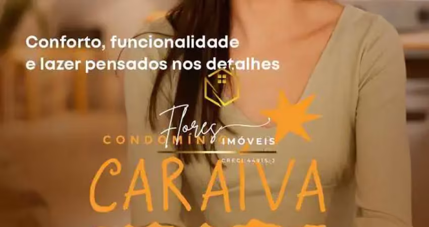 Condomínio caraíva - condomínio caraíva, 2 dormitórios com suíte 62m² próximo a praça santa teresinha em taubaté