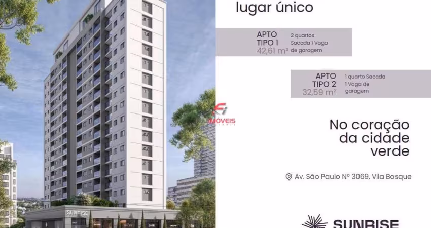 CONDOMÍNIO STUDIOS VERTICAL - SUNRISE RESIDENCE - VILA BOSQUE - AO LADO DO PARQUE DO INGÁ