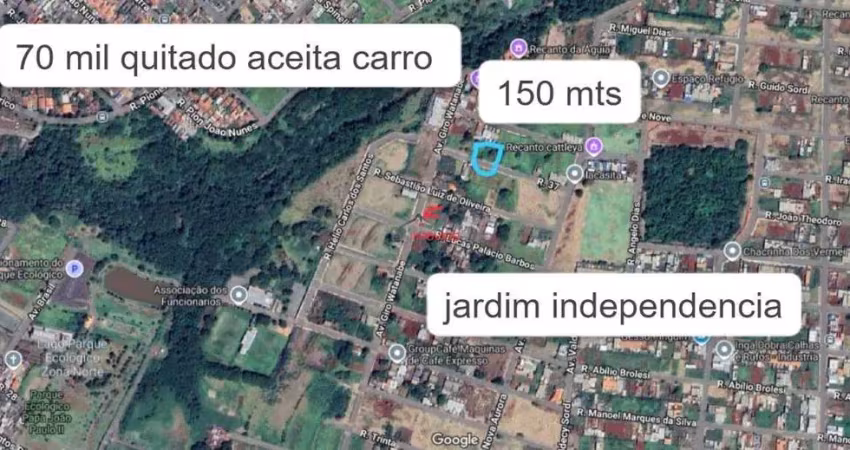 Meio terreno com 150m2 no jd. novo independãncia em sarandi