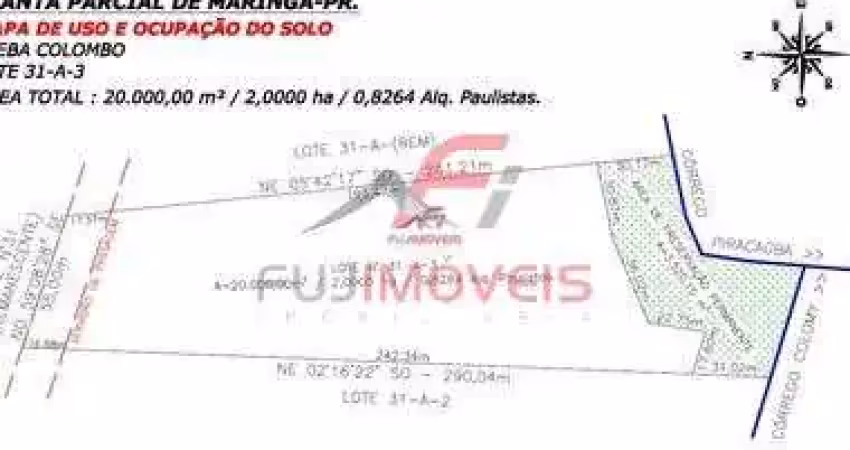 Chacara   area rural   gleba colombo   entre maringa e iguatemi   atras porco no tacho