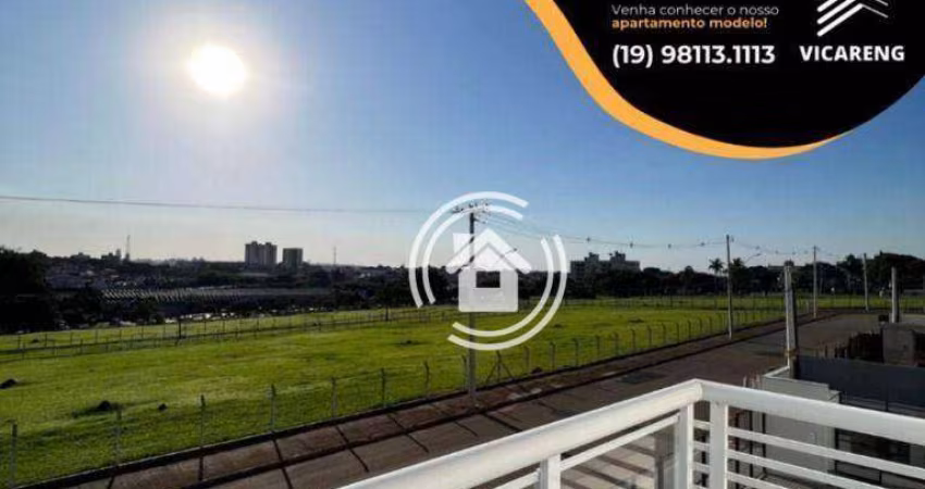 Apartamento com 2 dormitórios à venda, 56 m² por R$ 320.000,00 - Campo Limpo - Americana/SP