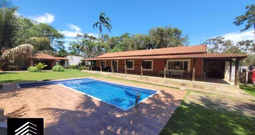 Chácara com 4 dormitórios à venda, 3000 m² por r$ 1.200.000,00 - vila peruibe - peruíbe/sp