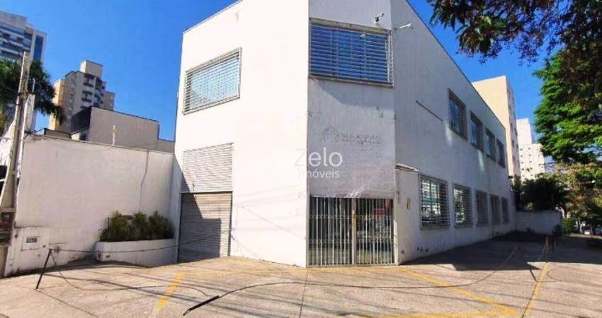 Salão para aluguel com 742 m², 1 quarto 15 vagas em Vila Itapura, Campinas