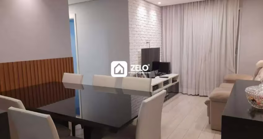 Apartamento à venda com 68 m², 3 quartos 1 vaga em vila industrial, campinas