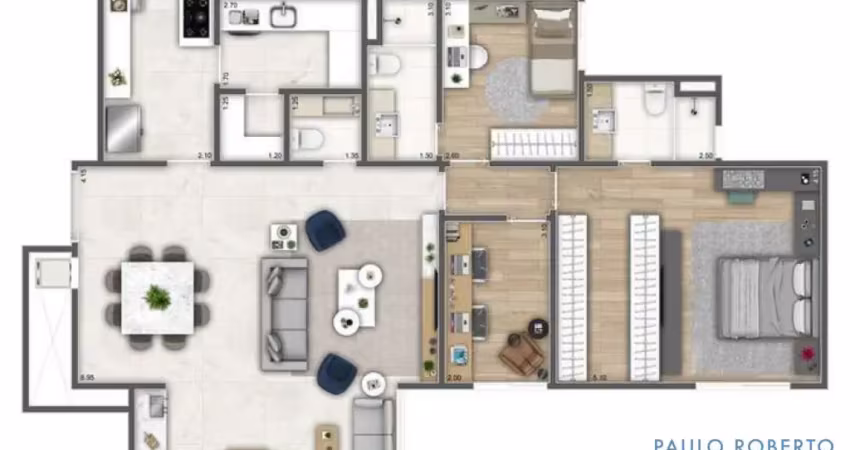 Apartamento com 3 quartos à venda no Jardim Marajoara, São Paulo 