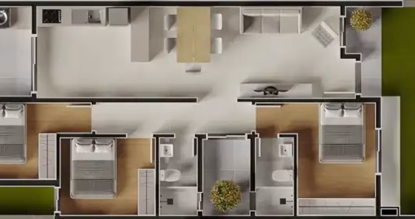 Casa de 91,97 m², com 03 dormitórios (sendo um deles uma suíte), para venda