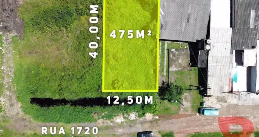 Terreno limpo medindo 475,00 m², região em grande desenvolvimento itapoá/sc
