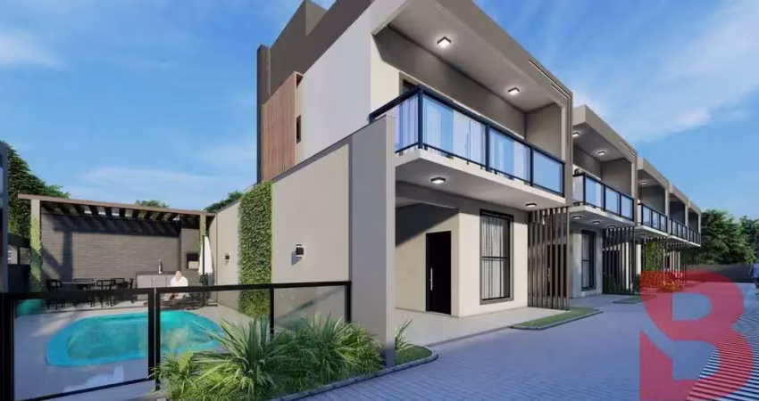 Sobrado próximo ao mar, com pagamento facilitado durante a obra;