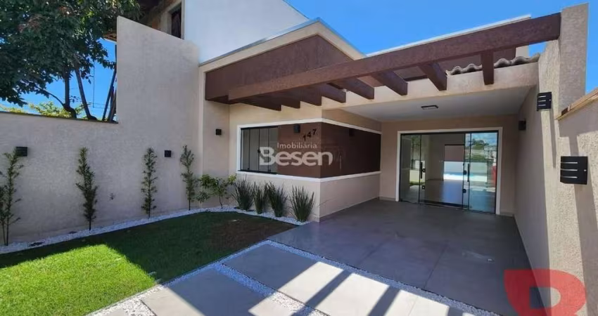 CASA NOVA, NO BAIRRO RAINHA, COM 3 DORMITÓRIOS (SENDO 1 SUÍTE) EM EXCELENTE REGIÃO, COM PISCINA