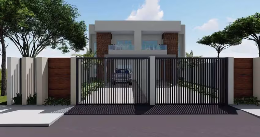 Sobrado novo, 300 metros do mar, bem localizado por r$ 689.000,00