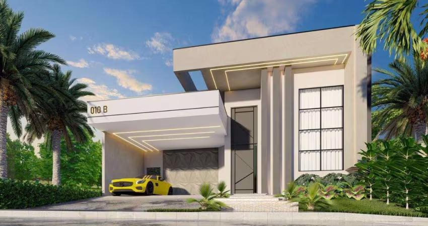 Casa à venda em Paulínia, Parque Brasil 500, com 3 suítes, com 210 m², Santorini Residencial Club