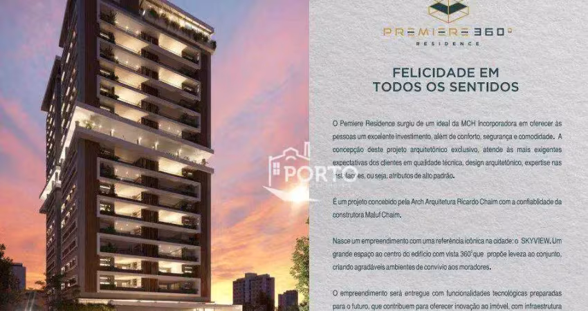 Lançamento de apartamentos com 3 dormitórios, 140 m² - São Dimas - Piracicaba/SP