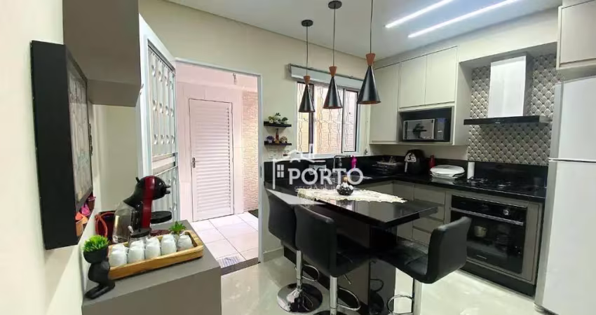 Casa com 2 dormitórios à venda, 71 m² - vila rezende - piracicaba/sp