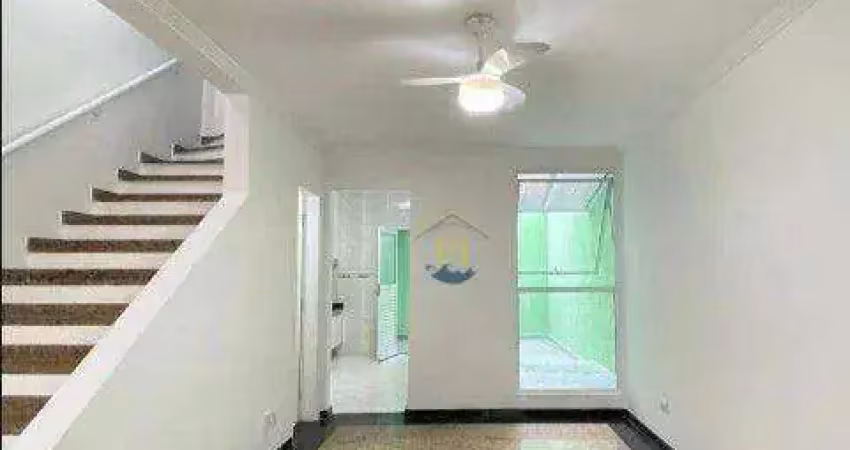 Sobrado com 3 dormitórios, 132 m² - venda por r$ 799.800,00 ou aluguel por r$ 6.300,00 - canto do forte - praia grande/sp