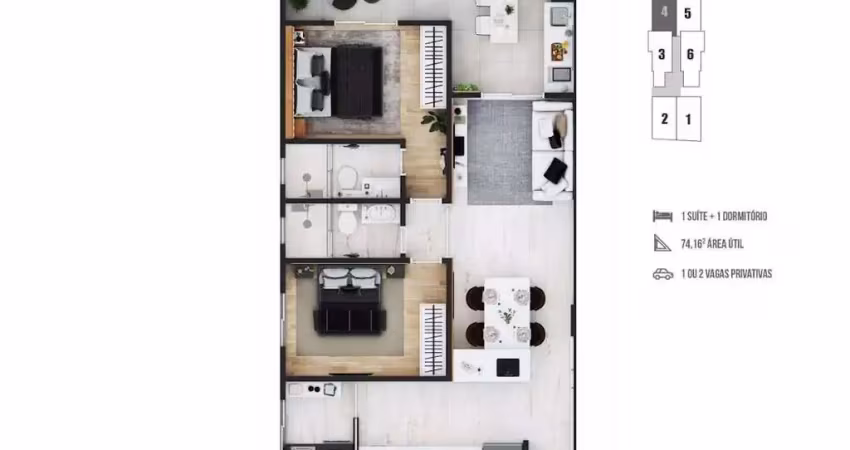 Apartamento residencial à venda, boqueirão, praia grande - ap0318.