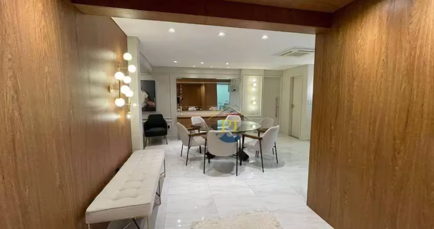 Apartamento para alugar, 161 m² por r$ 9.800,00/mês - tupi - praia grande/sp