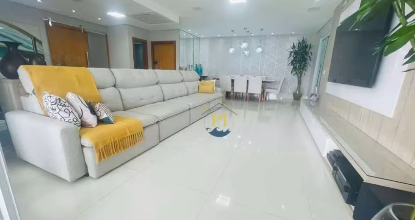 Apartamento com 3 dormitórios à venda, 250 m² por r$ 4.200.000,00 - canto do forte - praia grande/sp