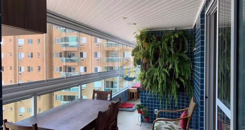 Apartamento com 3 dormitórios à venda, 116 m² por r$ 1.200.000 - canto do forte - praia grande/sp