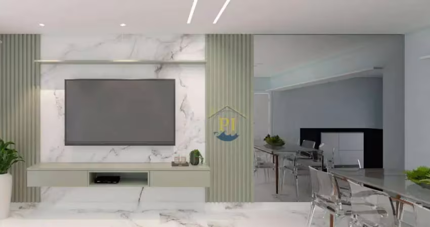 Apartamento com 4 dormitórios à venda, 140 m² por r$ 850.000 - centro - mongaguá/sp