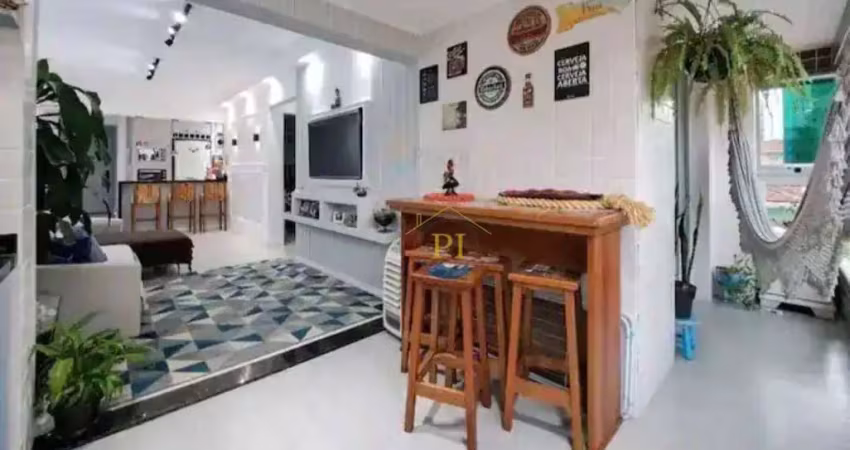 Apartamento com 2 dormitórios para alugar, 72 m² por r$ 6.000/mês - boqueirão - praia grande/sp