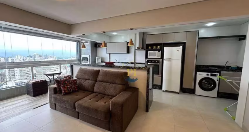 Apartamento com 2 dormitórios à venda, 77 m² por r$ 890.000 - boqueirão - praia grande/sp