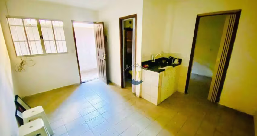 Casa com 1 dormitório para alugar, 35 m² por r$ 1.000,00/mês - vila antártica - praia grande/sp