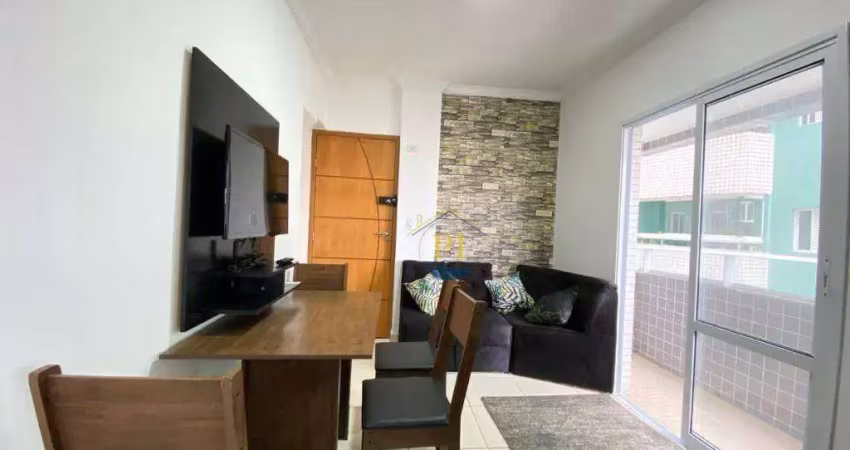Apartamento com 1 dormitório para alugar, 37 m² por r$ 2.500/mês - boqueirão - praia grande/sp