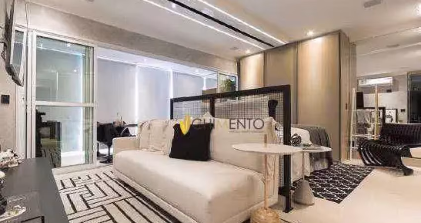 Apartamento com 1 dormitório à venda, 56 m² por r$ 895.000,00 - jardim anália franco - são paulo/sp