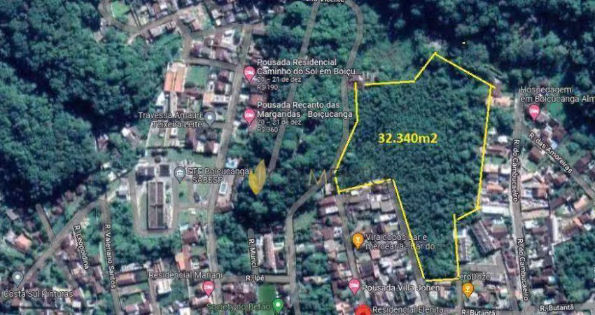 Área à venda, 32320 m² por r$ 6.340.000,00 - boiçucanga - são sebastião/sp