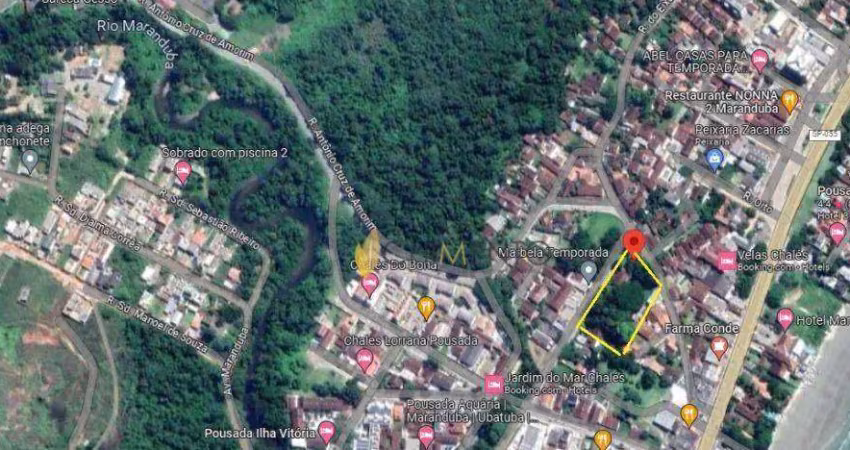 Terreno à venda, 4000 m² por r$ 6.000.000,00 - maranduba - ubatuba/sp