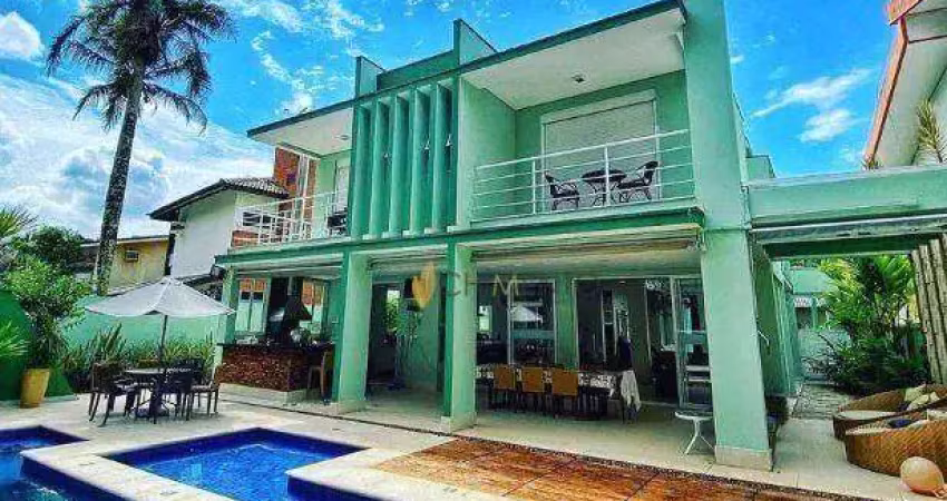 Casa com 4 dormitórios, 390 m² - venda por r$ 7.000.000,00 ou aluguel por r$ 23.500,00/mês - riviera módulo 05 - bertioga/sp