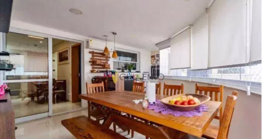 Apartamento com 3 dormitórios à venda, 126 m² - vila scarpelli - santo andré/sp
