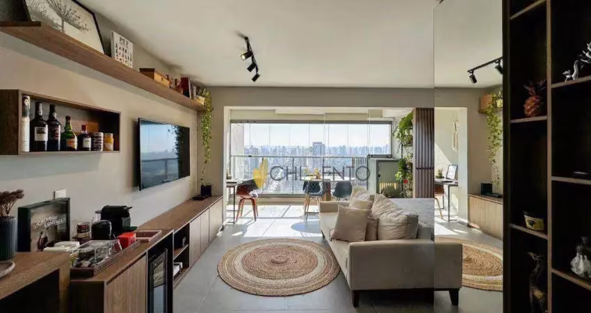 Apartamento com 1 dormitório à venda, 43 m² por r$ 690.000,00 - brooklin - são paulo/sp