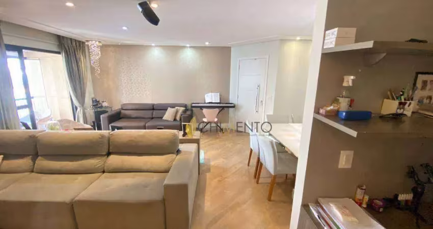 Apartamento com 3 dormitórios à venda, 114 m² por r$ 1.250.000,00 - jardim - santo andré/sp