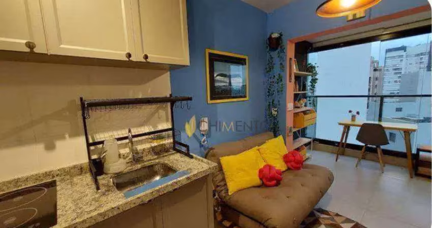 Apartamento com 1 dormitório à venda, 28 m² por r$ 430.000 - chácara inglesa - são paulo/sp