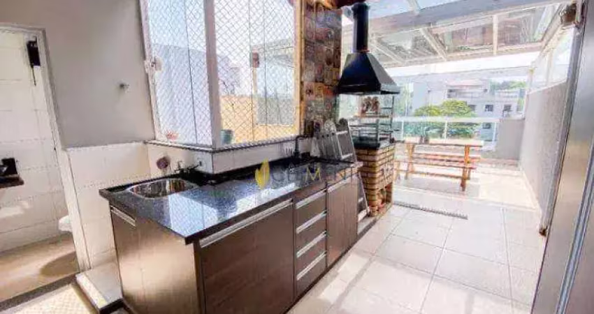 Cobertura com 2 dormitórios à venda, 84 m² por r$ 445.000 - vila alpina - santo andré/sp