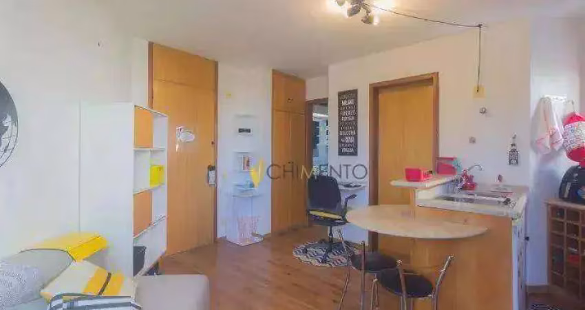 Apartamento com 1 dormitório à venda, 40 m² por r$ 450.000 - brooklin - são paulo/sp
