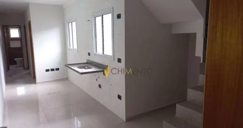 Cobertura com 2 dormitórios à venda, 90 m² por r$ 445.000 - parque das nações - santo andré/sp