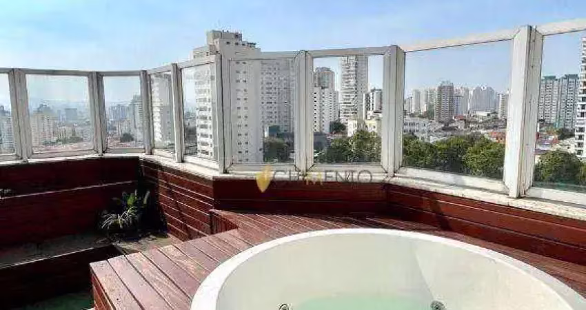 Cobertura com 3 dormitórios à venda, 183 m² por r$ 1.400.000 - mooca - são paulo/sp
