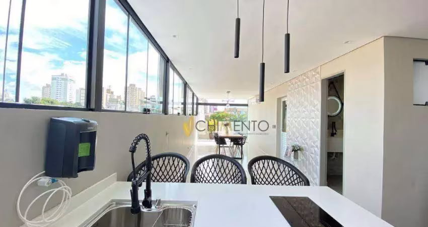 Cobertura com 3 dormitórios à venda, 224 m² por r$ 1.500.000,00 - vila bastos - santo andré/sp