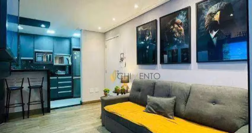 Apartamento com 2 dormitórios à venda, 70 m² por r$ 660.000,00 - vila valparaíso - santo andré/sp