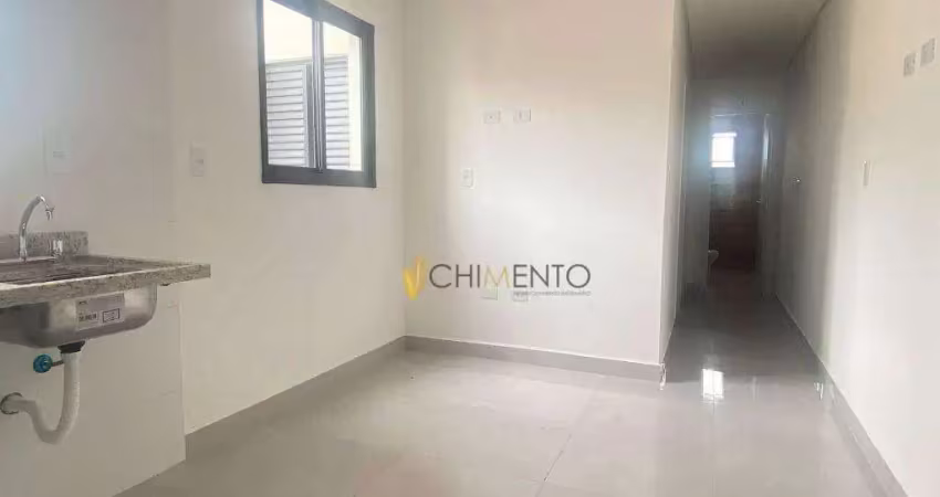 Apartamento com 2 dormitórios à venda, 51 m² por r$ 390.000 - campestre - santo andré/sp
