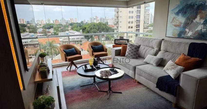 Apartamento com 3 dormitórios à venda, 98 m² por r$ 1.500.000 - campo belo - são paulo/sp