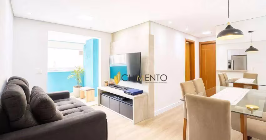 Apartamento com 2 dormitórios à venda, 60 m² por r$ 490.000,00 - vila valparaíso - santo andré/sp